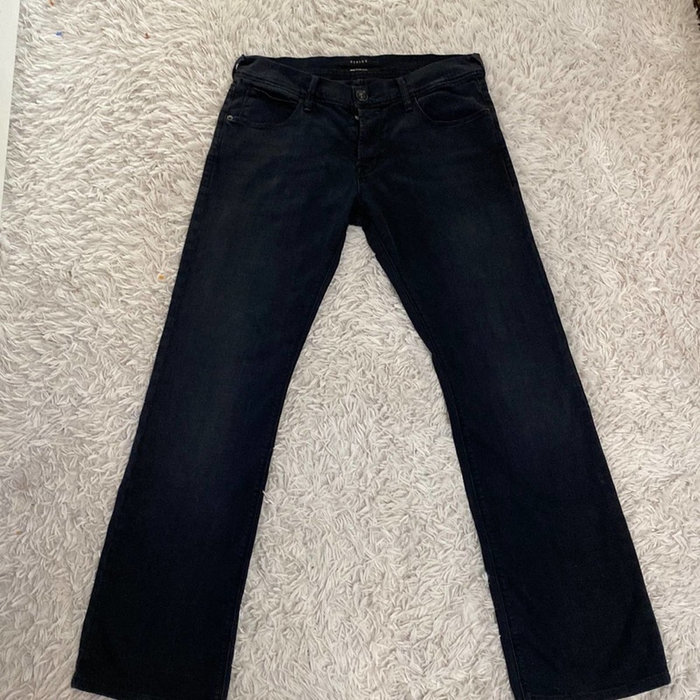 Hudson straight legged button-fly jeans